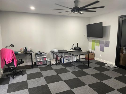 Home Office, Interior, Recessed Lighting