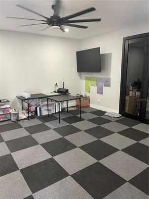 Home Office, Interior, Recessed Lighting