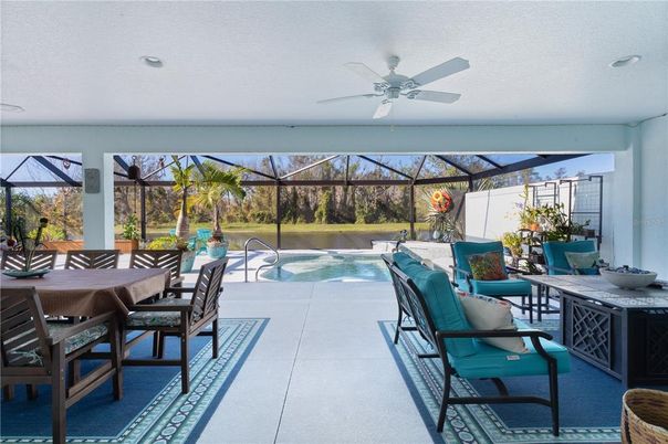 Dining room, Glass Ceilings, Interior, Pool, Recessed Lighting, Sun Room