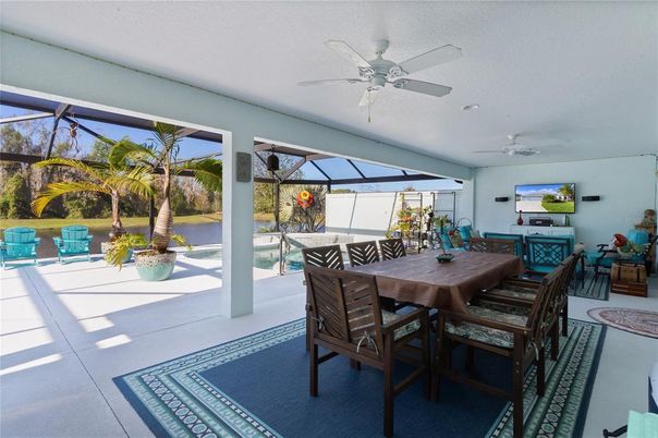 Dining room, Glass Ceilings, Interior, Pool, Sun Room, Water