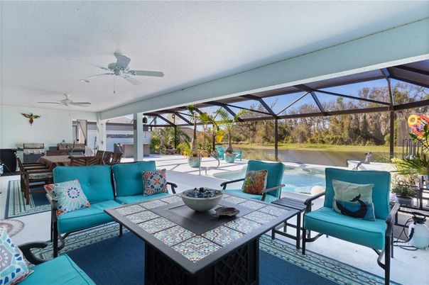 Dining room, Glass Ceilings, Interior, Living room, Pool, Sun Room, Water