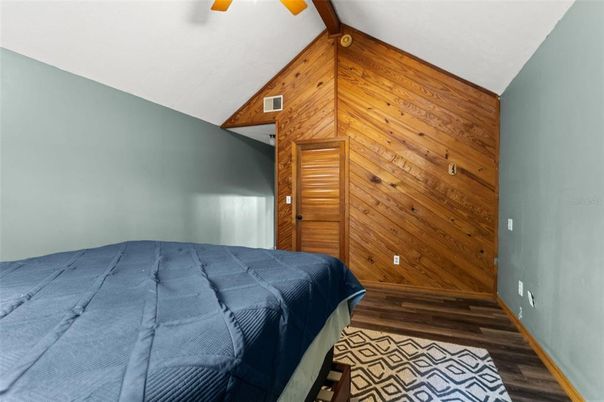 Bedroom, Interior, Wooden Walls