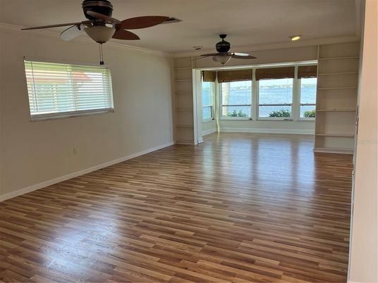 Empty room, Interior, Water, Wood Texture Flooring