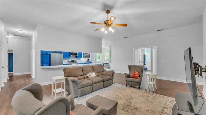 Interior, Kitchen, Living room, Wood Texture Flooring
