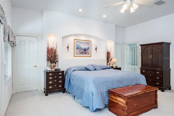 Bedroom, Interior, Recessed Lighting