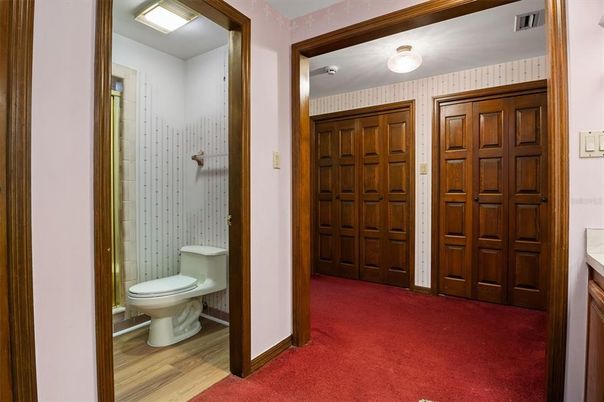 Bathroom, Interior, Wood Texture Flooring