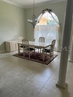 Chandelier, Dining room, Interior