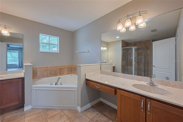 Bathroom, Dual Sink Vanities, Glass Shower, Interior