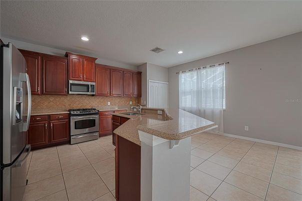Interior, Kitchen, Recessed Lighting, Stainless Steel Appliances