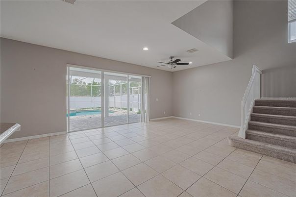 Empty room, Interior, Recessed Lighting