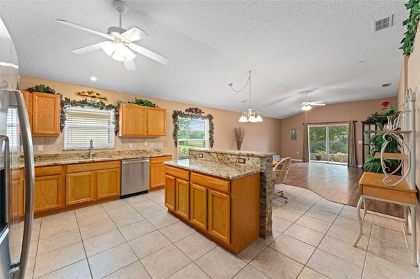 Dining room, Interior, Kitchen, Pendant Lights, Recessed Lighting