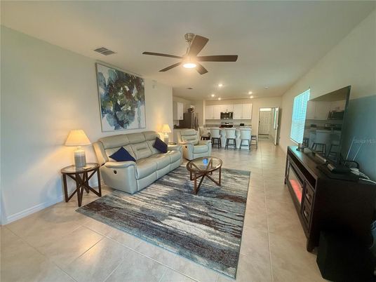 Interior, Kitchen, Living room, Recessed Lighting