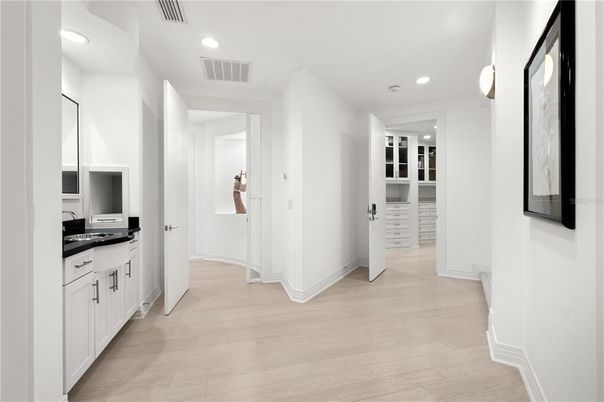 Interior, Recessed Lighting, Wood Texture Flooring