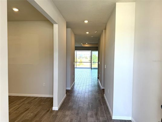 Interior, Recessed Lighting, Wood Texture Flooring