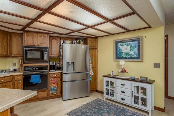 Interior, Kitchen, Wood Texture Flooring