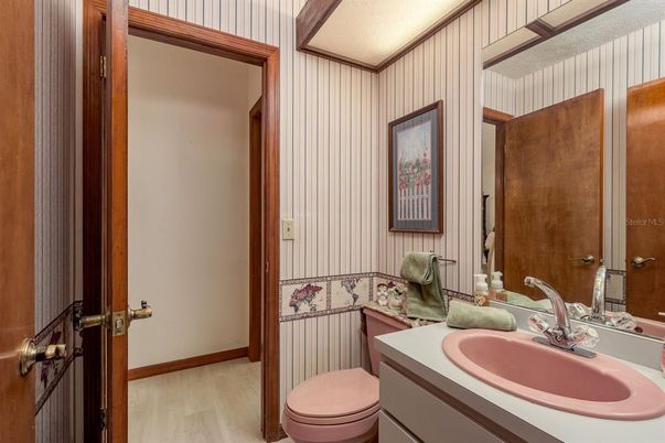 Bathroom, Interior, Wood Texture Flooring