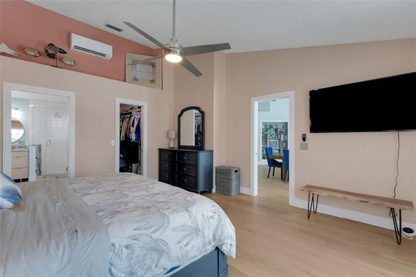 Bedroom, Interior, Wood Texture Flooring