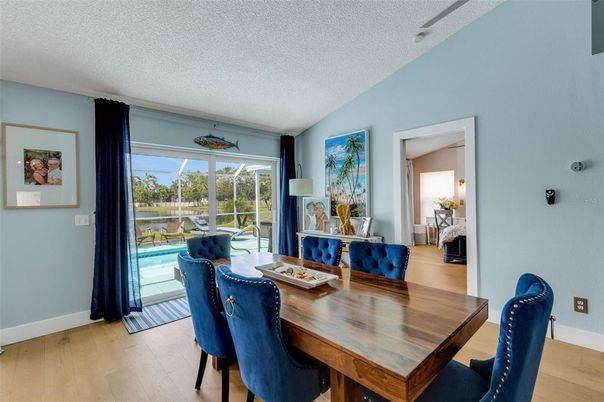 Dining room, Interior, Wood Texture Flooring