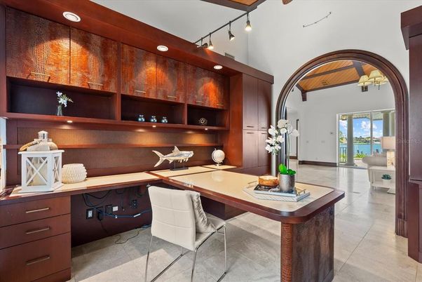 Home Office, Interior, Recessed Lighting