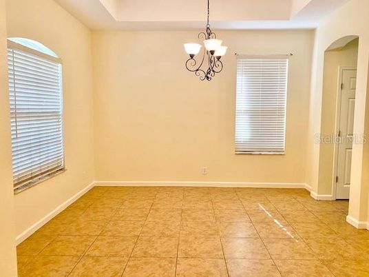 Chandelier, Empty room, Interior