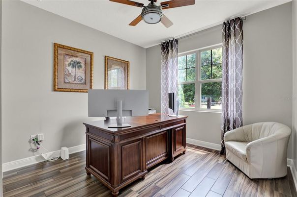 Home Office, Interior, Wood Texture Flooring