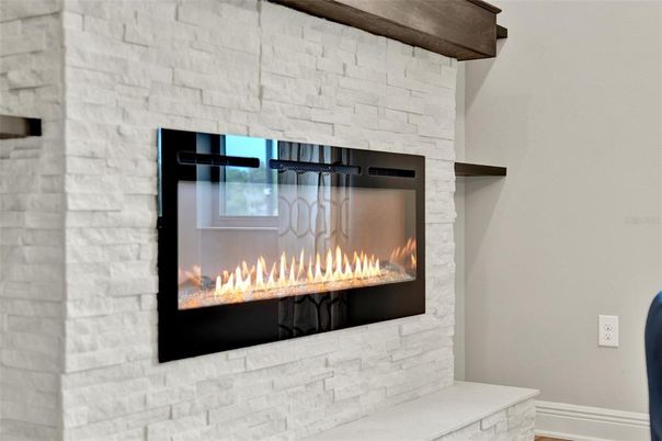 Fireplace, Interior, Stone Walls