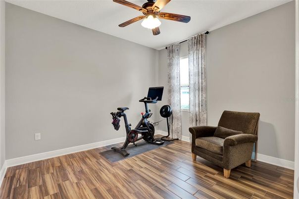 Fitness Equipment, Interior, Wood Texture Flooring