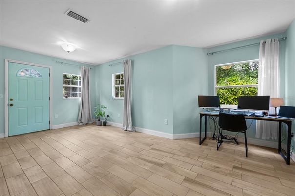 Home Office, Interior, Wood Texture Flooring