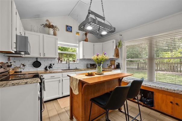 Interior, Kitchen, Wood Texture Flooring