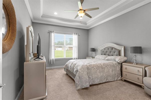 Bedroom, Interior, Recessed Lighting