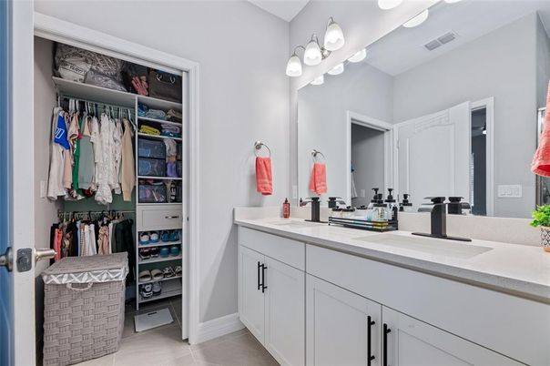 Bathroom, Dual Sink Vanities, Interior, Walk-in Closets