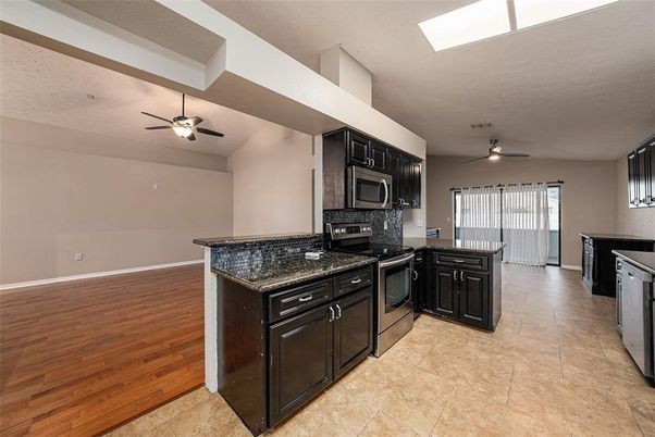 Interior, Kitchen, Wood Texture Flooring