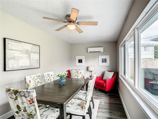 Dining room, Interior, Wood Texture Flooring