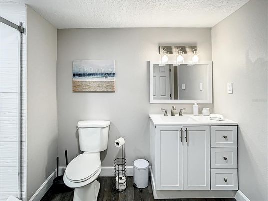 Bathroom, Interior, Wood Texture Flooring