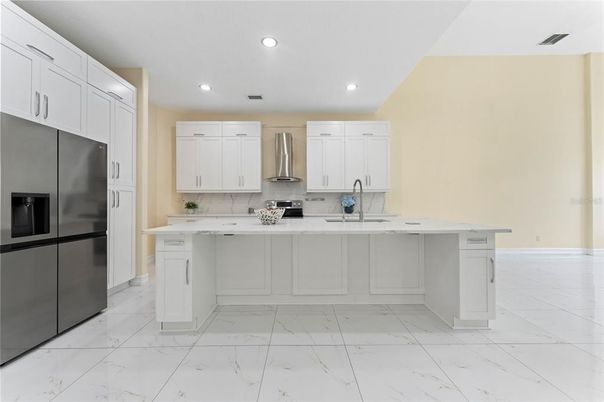 Interior, Kitchen, Marble, Recessed Lighting