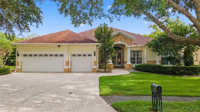 Attached, Backyard, Exterior, Facade, French Provincial