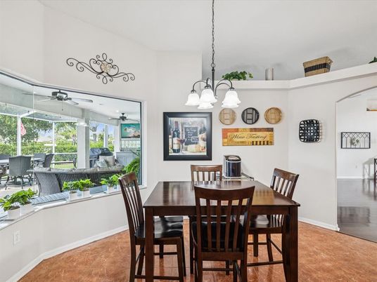 Chandelier, Dining room, Interior