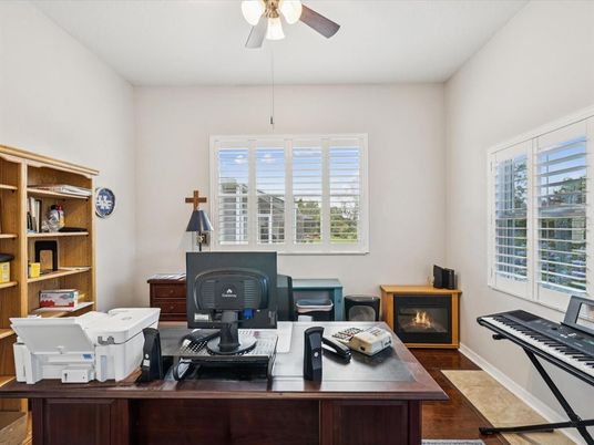 Home Office, Interior, Wood Texture Flooring