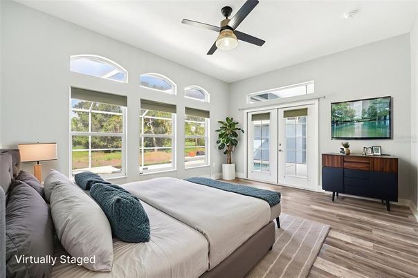 Bedroom, Interior, Wood Texture Flooring