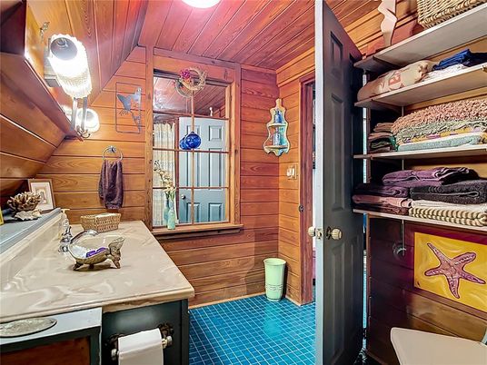 Bathroom, Interior, Wooden Ceilings, Wooden Walls