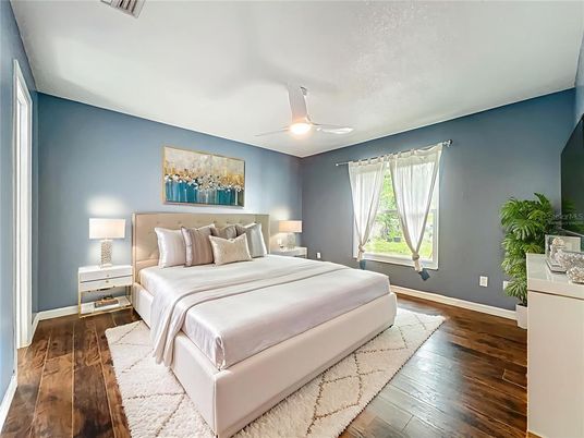 Bedroom, Interior, Wood Texture Flooring