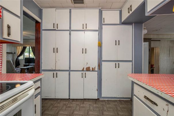 Interior, Kitchen, Wood Texture Flooring
