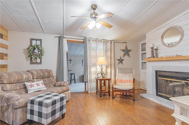 Fireplace, Interior, Wood Texture Flooring