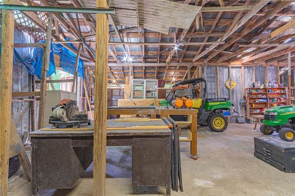 Fitness Equipment, Interior, Wooden Beams