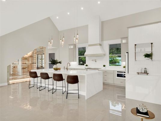 Interior, Kitchen, Pendant Lights, Recessed Lighting