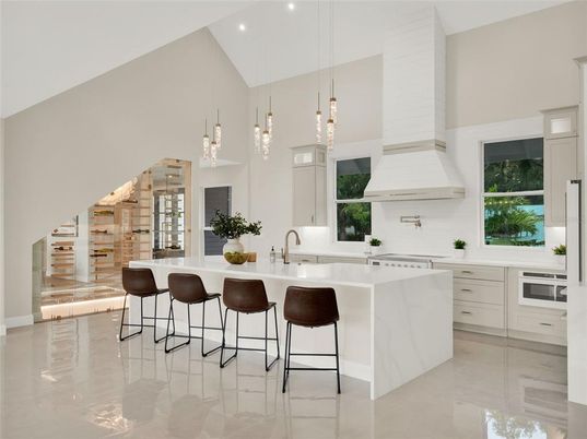 Interior, Kitchen, Pendant Lights, Recessed Lighting