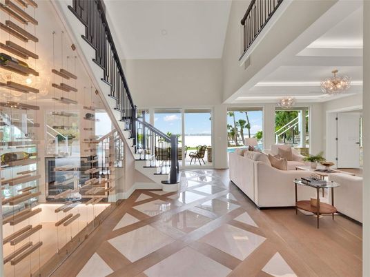 Chandelier, Interior, Living room, Wood Texture Flooring