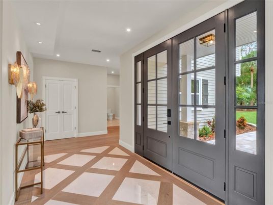 Interior, Recessed Lighting, Wood Texture Flooring
