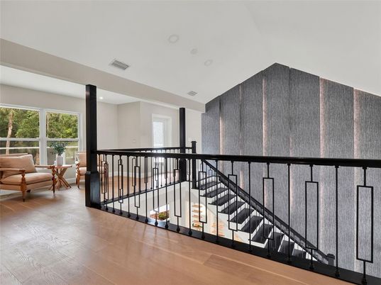 Interior, Recessed Lighting, Wood Texture Flooring