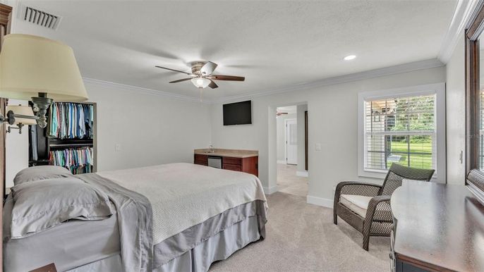 Bedroom, Interior, Recessed Lighting
